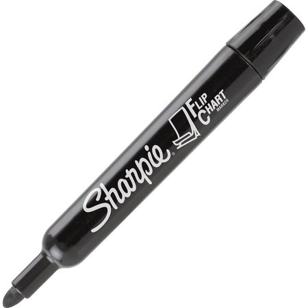 Sharpie Flip Chart Marker, Bullet Point, 8/ST, Black 8PK SAN1760445